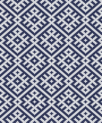 vector knitting seamless background: geometric pattern