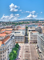 Fototapeta na wymiar View from St. Stephan basilica, Budapest Hungary