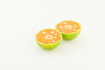 Fototapeta na wymiar An orange isolated