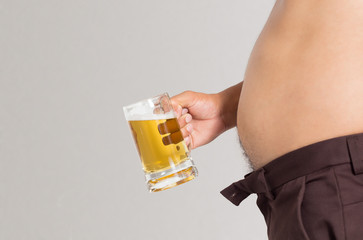 Man holding beer