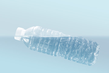 plastic bottle made with color filters, soft focus