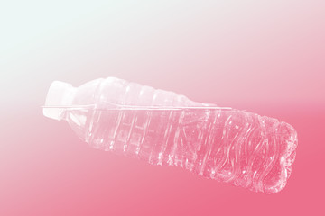 plastic bottle made with color filters, soft focus