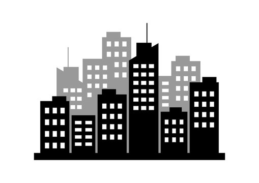 City icon on white background