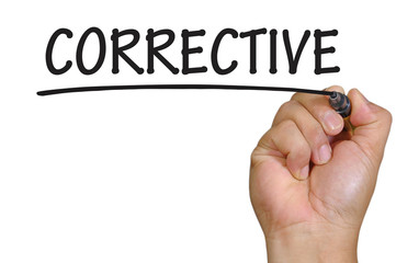 hand writing corrective
