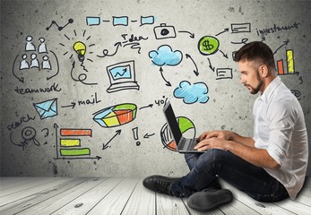 Cloud, internet, concept.