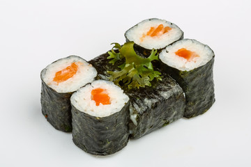 Sushi with salmon
