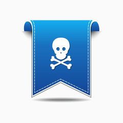 Danger Sign Blue Vector Icon Design