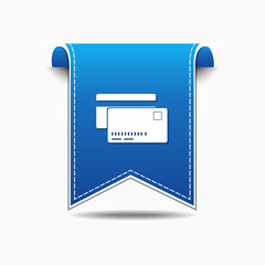 Credit Cards Blue Vector Icon Design