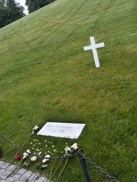 Robert Kennedy's grave in Arlington National Cemetery in Virginia USA