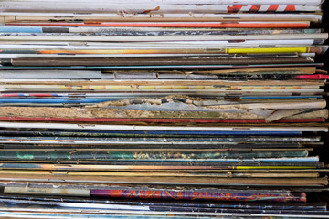 Stack of magazines and newspapers