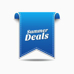 Summer Deals Blue Vector Icon Design