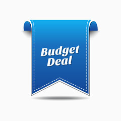 Budget Deal Blue Vector Icon Design