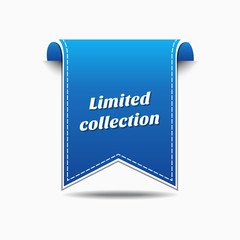 Limited Collection Blue Vector Icon Design