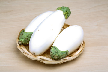 White eggplants