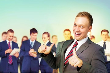 Success, business, group.