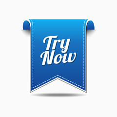 Try Now Blue Vector Icon Design