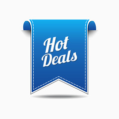 Hot Deals Blue Vector Icon Design