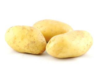 Kartoffeln - weisser Hintergrund 