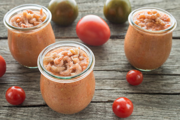 Gazpacho mit Krabben