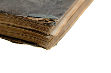 old closed book top view