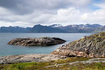 Fototapeta na wymiar fjords and mountains in Norway