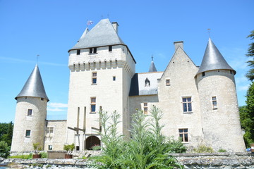 Fototapeta na wymiar The Rivau castle (locally known as Chateau Du Rivau) is a castle-place surrounded by garden. It is situated in Lemere, in the Touraine region of France. It is classified as monument historique.