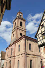 Fototapeta na wymiar Alsace architecture village de Riquewihr
