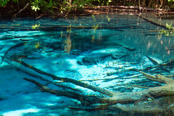 The Blue pool in the forest