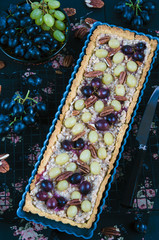 Walnut caramel tart 