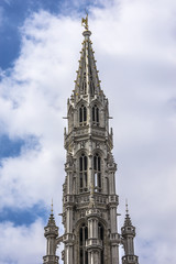 Fototapeta na wymiar Town Hall (Hotel de Ville). Grand Place (Grote Markt), Brussels.