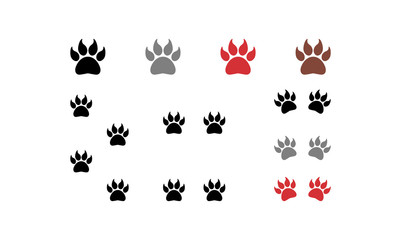 Simple Paw Claw Vector Illustration