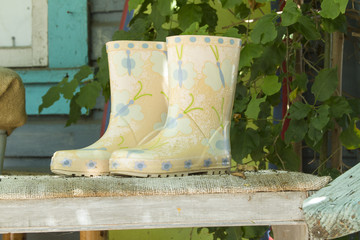 Childrens Goulashes Placed On a Table