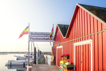 Fototapeta na wymiar Yacht- und Fischereihafen Boltenhagen 