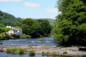 Fototapeta na wymiar The River Dee at Llangollen.