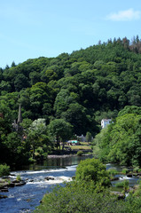 Fototapeta na wymiar The River Dee at Llangollen.