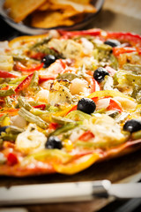 Vegetables pizza