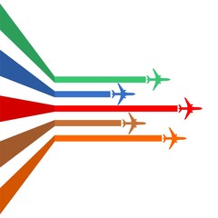 Horizontal Aircraft line
