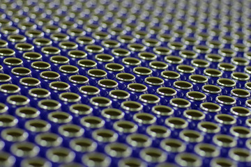 Fototapeta premium Open blue tin cans
