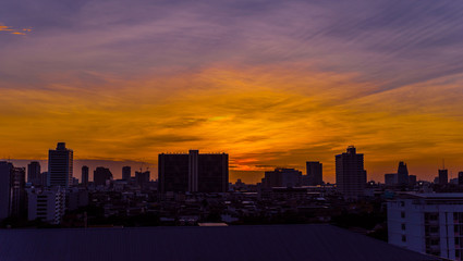 Fototapeta na wymiar View of Bangkok city