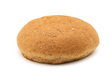 wholemeal breads isolated on white background