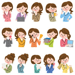 女性　ビジネス　アイコン