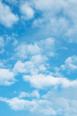 Obraz premium White clouds in blue sky.