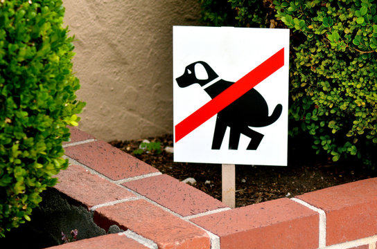No exhaust place for dogs sign