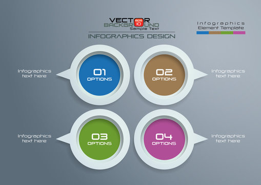 Circle Speech Infographics Design