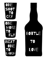 Bar theme promotion silhouettes