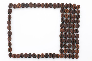 frame made of coffee beans