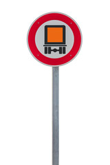 Gefahrgut Verbotsschild 