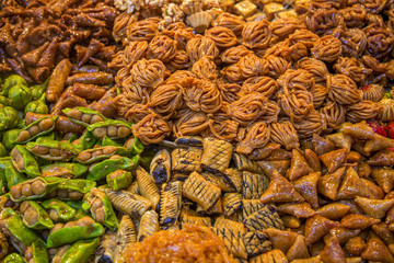 Sweets on the moroccan market
