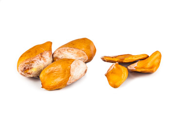 Comparison between big hard variety against small thin soft seeds variety of durian fruit