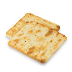 Cracker isolated on white